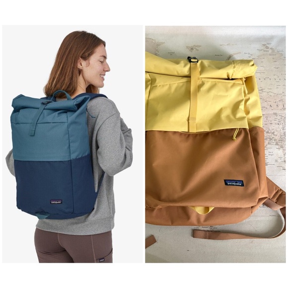 Patagonia Handbags - Patagonia Arbor Roll Top Backpack | Roll Top Gold/Brown 30L